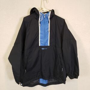 Vintage 90s Nike Colorblock Windbreaker Full Zip Hooded Jacket Black Men’s L